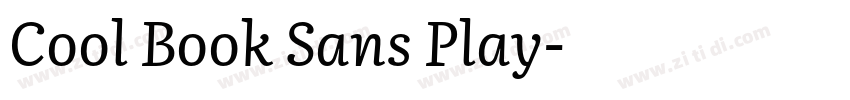 Cool Book Sans Play字体转换
